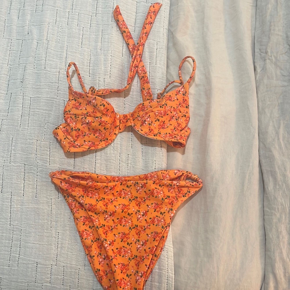 Skatie Floral High Waist Bikini